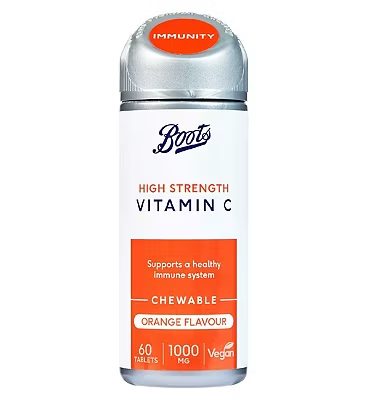 Vitamin C 1000 mg 60 Orange Flavour Chewable Tablets