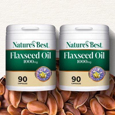 Flaxseed 1000mg - Naturally Rich Source of Essential Omega 3 Fatty Acid, Ala