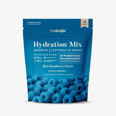 TruHeight Hydration Mix Growth Electrolyte Drink - Blue Raspberry Flavor