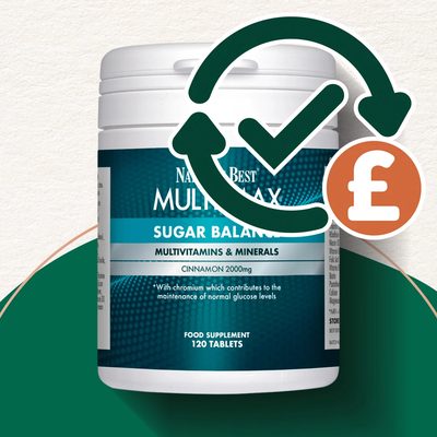 Multi-Max Multivitamin for Sugar Balance - with Cinnamon and Chromium to Help Blood Sugar Levels