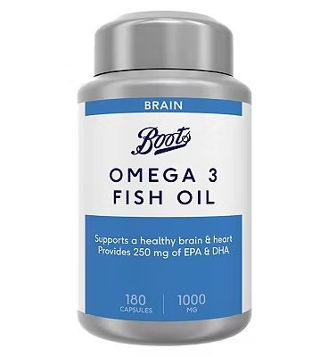Omega 3 Fish Oil 1000 mg 180 Capsules (6 month supply)