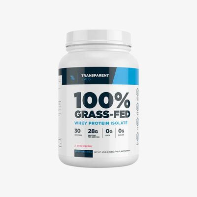 Transparent Labs Grass Fed Whey Isolate - Strawberry - 30 serv