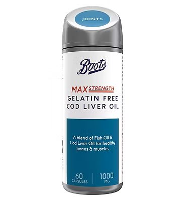 Max Strength Gelatin Free Cod Liver Oil 60 Capsules (2 month supply)