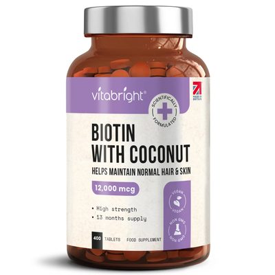 Biotin Hair Growth Supplement - 12,000mcg