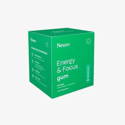 NeuroGum Energy & Focus Gum - Spearmint - 12pk