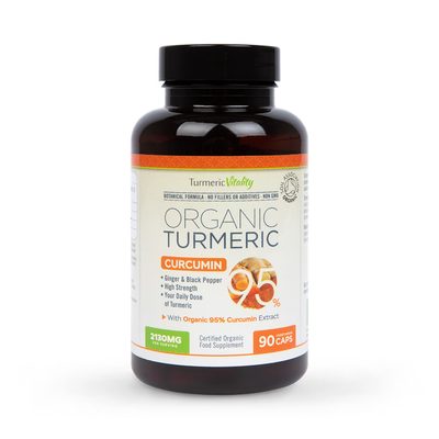 Turmeric Vitality Organic Turmeric Curcumin95 90 Capsules