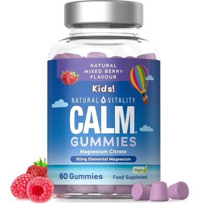 Calm Kids Magnesium 90mg 60 Vegan Gummies