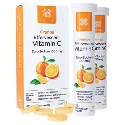 Orange Effervescent Vitamin C 1000mg