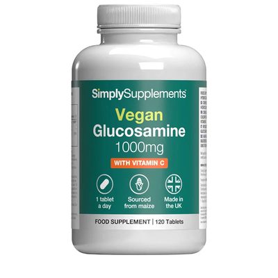 Vegan Glucosamine HCl 1000mg with Vitamin C 40mg