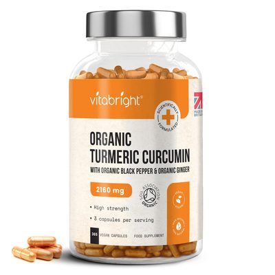 Turmeric Capsules with Black Pepper & Ginger - 4 bottles