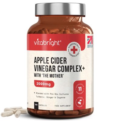 Apple Cider Vinegar Complex + The Mother - 2000mg - 1 Bottle