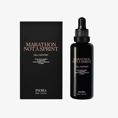 INORA Marathon Not A Sprint | Liquid Cellular Support - NR (NAD+), Lion's Mane & Vitamin C