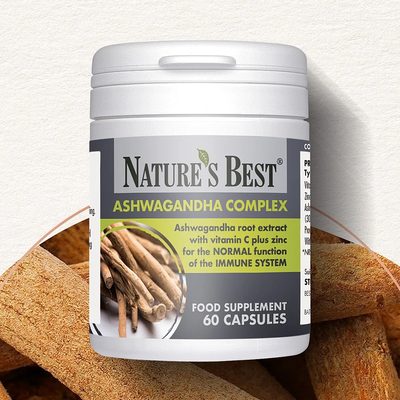 Ashwagandha Complex - with Vitamin C and Zinc to Help Support Nervous System