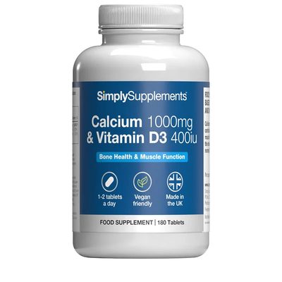 Calcium 1000mg & Vitamin D3 400iu Tablets