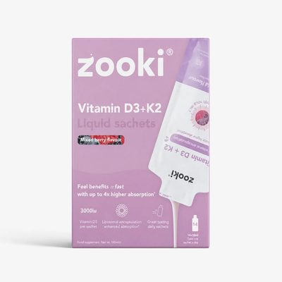 Liposomal Vitamin D3 + K2 3,000iu, Mixed Berry Flavour