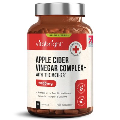 Apple Cider Vinegar Complex, 180 Vegan ACV Capsules - 1 Bottle