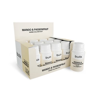 Marine Collagen Shots - Mango & Passionfruit - 12 Shots - Hyaluronic Acid - Biotin Supplement