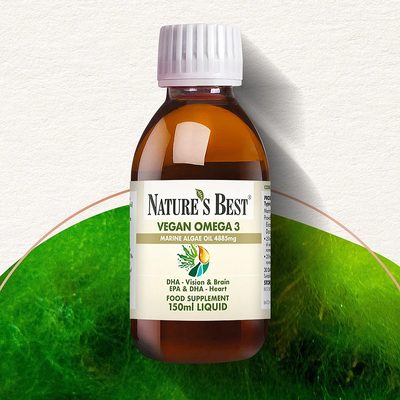 Vegan Omega 3 Oil - for Vision, Brain & Heart Health