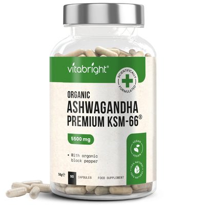 Ashwagandha Tablets Organic KSM-66 - 4 bottles