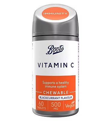 Chewable Vitamin C Blackcurrant 60 Tablets