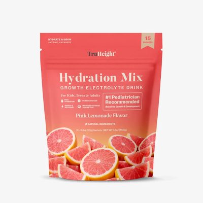 TruHeight Hydration Mix Growth Electrolyte Drink - Pink Lemonade Flavor