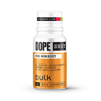 Dope Pre-Workout Shot - Box of 12 - Strawberry & Lime - Energy Boost