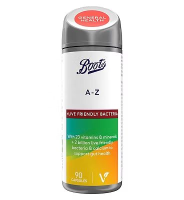 A-Z Multivitamin + Live Friendly Bacteria 90 Capsules
