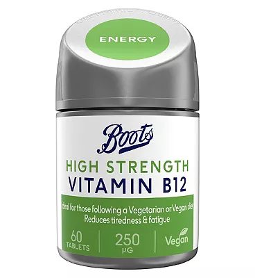 High Strength Vitamin B12 250 µg 60 Tablets