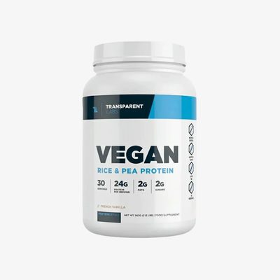 Transparent Labs Vegan - RICE & PEA PROTEIN - French Vanilla - 30 serv
