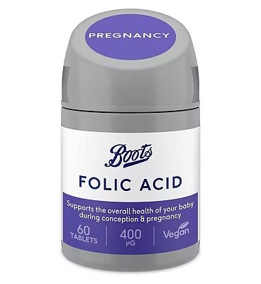 Folic Acid 400ug 60 Tablets (2 month supply)
